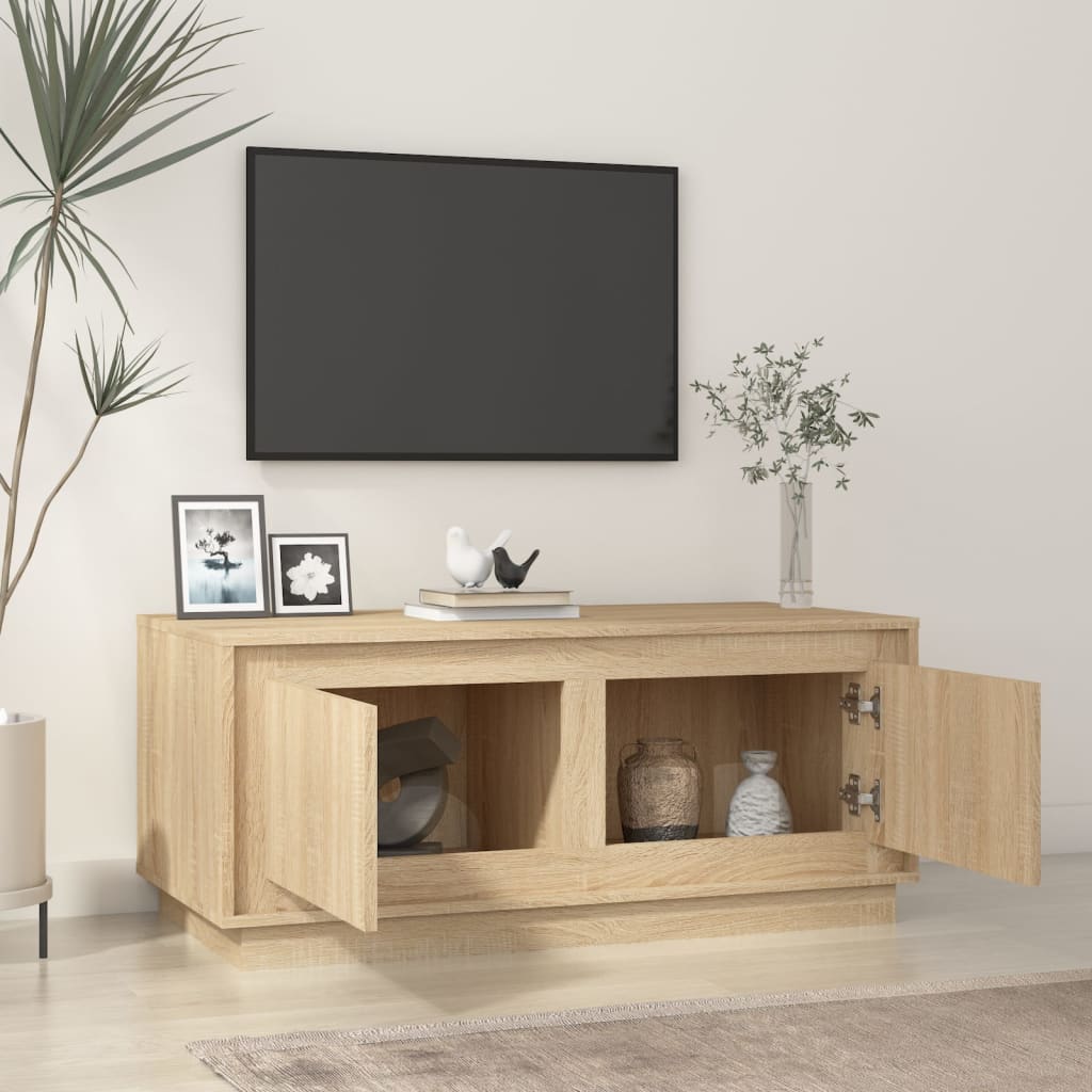 vidaXL Konferenčný stolík dub sonoma 102x50x44 cm spracované drevo