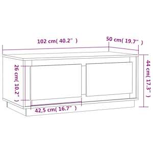 Konferenční stolek dub sonoma 102 x 50 x 44 cm kompozitní dřevo - obrázek 10