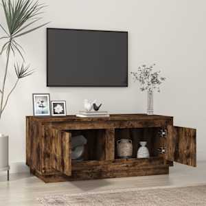 Konferenční stolek kouřový dub 102x50x44 cm kompozitní dřevo - obrázek 3