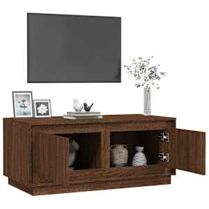 Konferenční stolek hnědý dub 102 x 50 x 44 cm kompozitní dřevo - obrázek 5