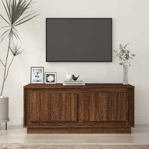 Konferenční stolek hnědý dub 102 x 50 x 44 cm kompozitní dřevo - obrázek 1