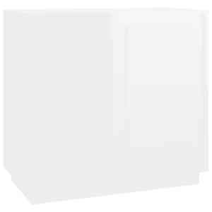 Příborník bílý s vysokým leskem 80x34x75 cm kompozitní dřevo - obrázek 2