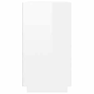 Příborník bílý s vysokým leskem 80x34x75 cm kompozitní dřevo - obrázek 6