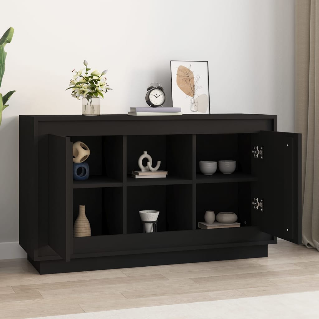 Thumbnail - vidaXL Sideboard Schwarz 102x35x60 cm Holzwerkstoff
