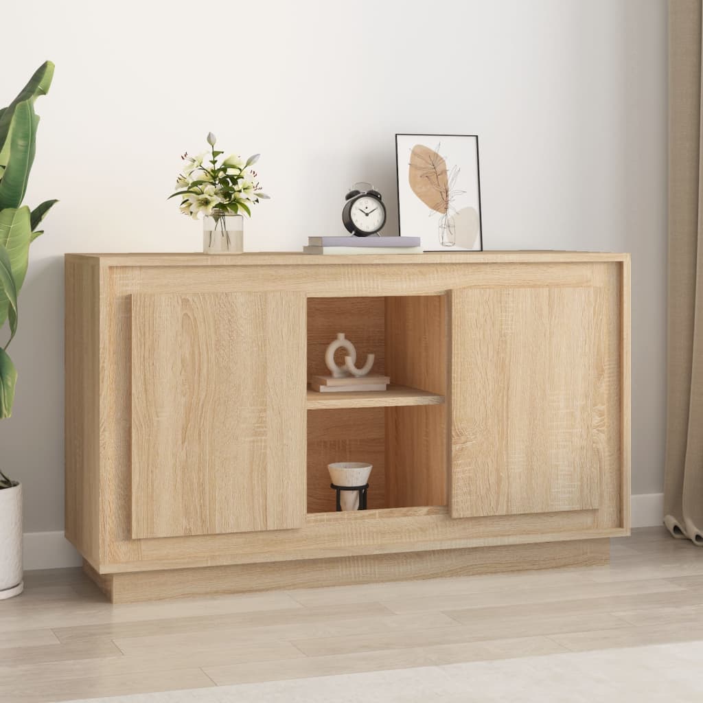 vidaXL Sideboard Sonoma-Eiche 102x35x60 cm Holzwerkstoff