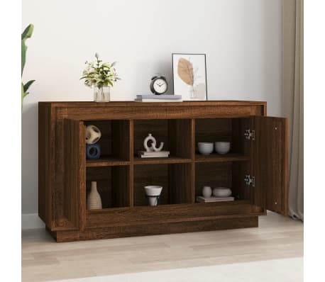 vidaXL Sideboard Braun Eichen-Optik 102x35x60 cm Holzwerkstoff