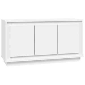 Příborník bílý 102 x 35 x 55 cm kompozitní dřevo - obrázek 2