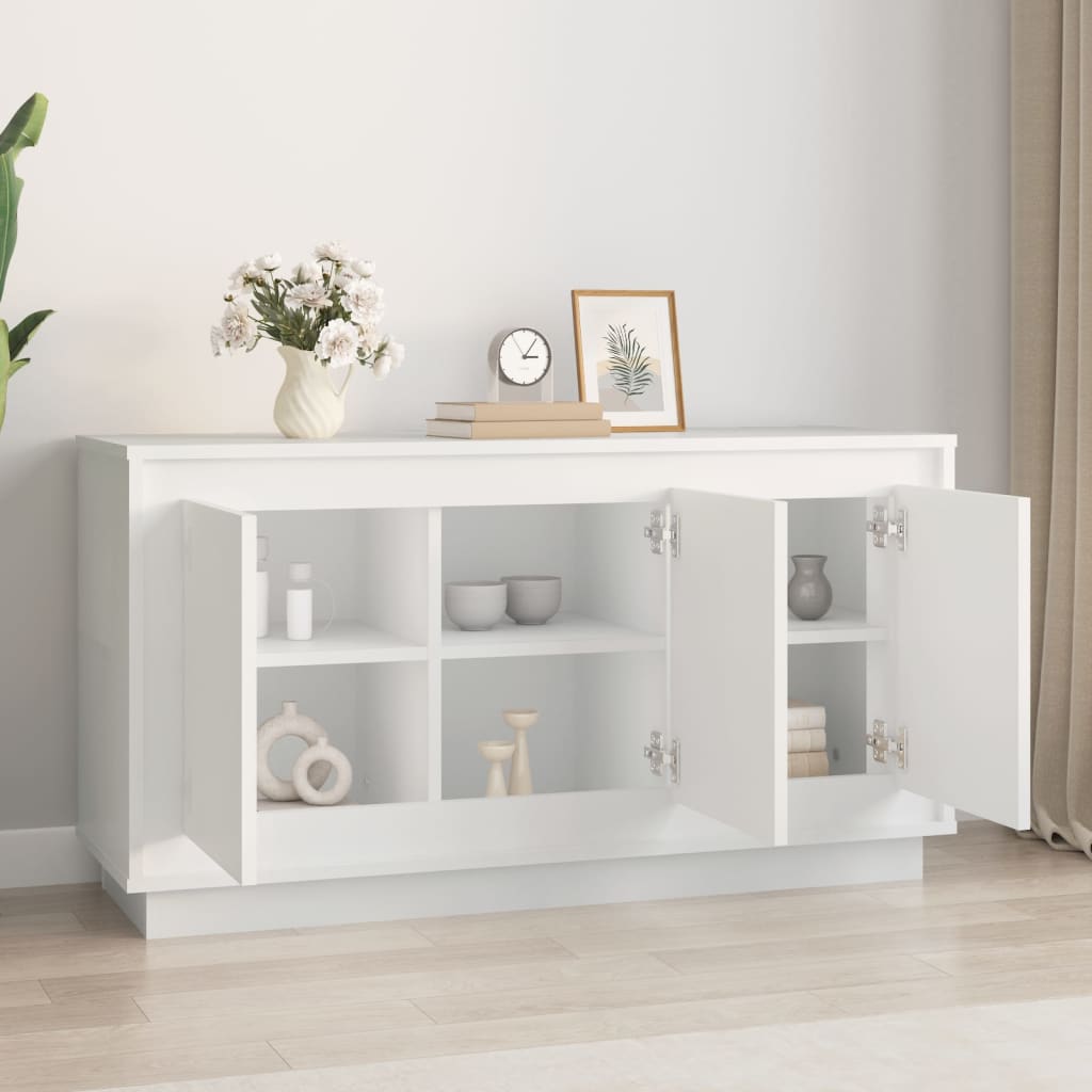 vidaXL Dressoir 102x35x55 cm bewerkt hout wit afbeelding