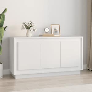 Příborník bílý 102 x 35 x 55 cm kompozitní dřevo - obrázek 1