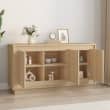 VidaXL Comodini con LED 2 pz 60x35 cm Bianchi in Legno Multistrato
