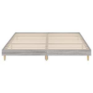 Rám postele šedý sonoma 200 x 200 cm kompozitní dřevo - obrázek 6