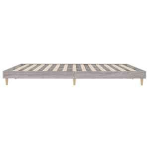 Rám postele šedý sonoma 200 x 200 cm kompozitní dřevo - obrázek 7