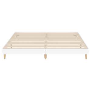 Rám postele bez matrace bílý 180x200cm Dřevěné konstrukce - obrázek 6