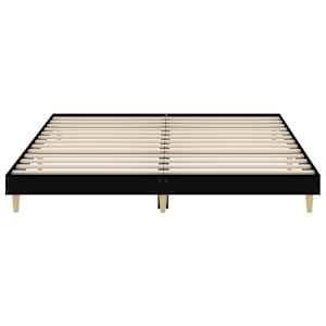 Rám postele černý 150 x 200 cm kompozitní dřevo - obrázek 6