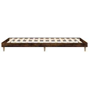 Rám postele bez matrace kouřový dub 100x200 cm kompozitní dřevo - obrázek 7
