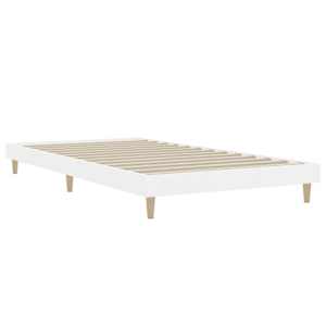 vidaXL Bedframe bewerkt hout wit 90x200 cm