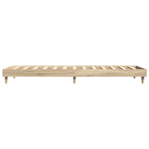 Rám postele bez matrace dub sonoma 90 x 190 cm kompozitní dřevo - obrázek 6