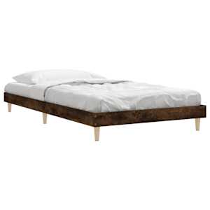Rám postele bez matrace kouřový dub 90x190 cm kompozitní dřevo - obrázek 5