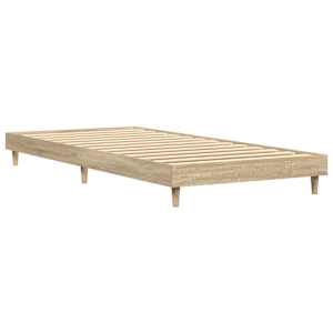 Rám postele bez matrace dub sonoma 75 x 190 cm kompozitní dřevo - obrázek 2