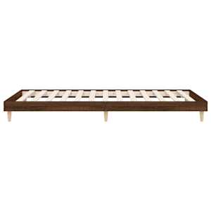 Rám postele bez matrace hnědý dub 75 x 190 cm kompozitní dřevo - obrázek 7