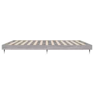 Rám postele šedý sonoma 200 x 200 cm kompozitní dřevo - obrázek 7