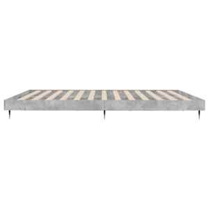 Rám postele betonově šedý 120 x 200 cm kompozitní dřevo - obrázek 7
