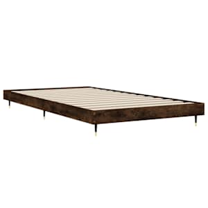 Rám postele bez matrace kouřový dub 90x200 cm kompozitní dřevo - obrázek 5