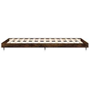 Rám postele bez matrace kouřový dub 90x200 cm kompozitní dřevo - obrázek 7