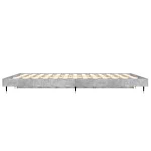 Rám postele betonově šedý 120 x 190 cm kompozitní dřevo - obrázek 7