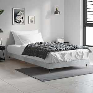 vidaXL Bed Frame without Mattress Concrete Grey 90x190 cm