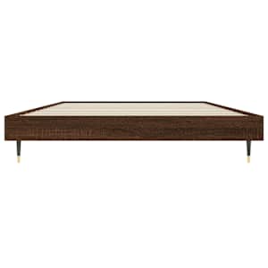 Rám postele bez matrace hnědý dub 90 x 190 cm kompozitní dřevo - obrázek 6