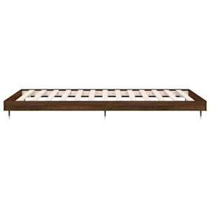 Rám postele bez matrace hnědý dub 90 x 190 cm kompozitní dřevo - obrázek 7