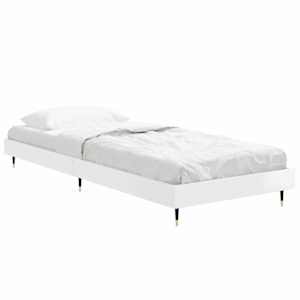 Rám postele bílý s vysokým leskem 75 x 190 cm kompozitní dřevo - obrázek 4