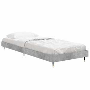 Rám postele betonově šedý 75 x 190 cm kompozitní dřevo - obrázek 3