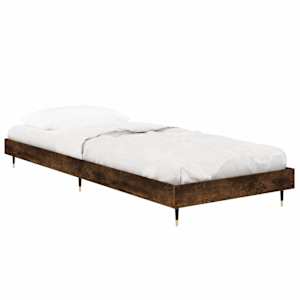 Rám postele bez matrace kouřový dub 75x190 cm kompozitní dřevo - obrázek 4