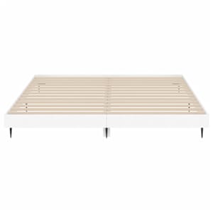 Rám postele bílý 200 x 200 cm kompozitní dřevo - obrázek 6
