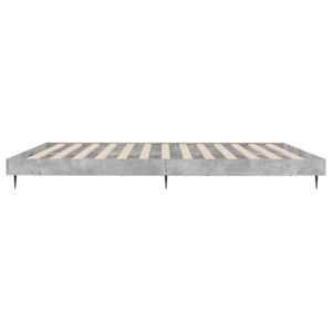 Rám postele betonově šedý 200 x 200 cm kompozitní dřevo - obrázek 7