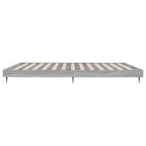 Rám postele šedý sonoma 200 x 200 cm kompozitní dřevo - obrázek 7