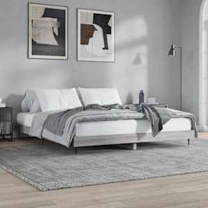 Rám postele bez matrace Grey Sonoma 180x200cm kompozitní dřevo - obrázek 4