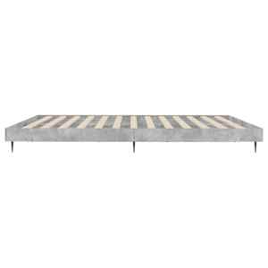 Rám postele betonově šedý 160 x 200 cm kompozitní dřevo - obrázek 7