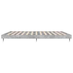Rám postele betonově šedý 120 x 200 cm kompozitní dřevo - obrázek 7