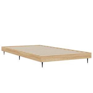 Rám postele bez matrace dub sonoma 100x200 cm kompozitní dřevo - obrázek 5