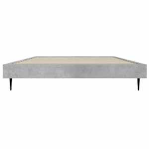 Rám postele betonově šedý 100 x 200 cm kompozitní dřevo - obrázek 6