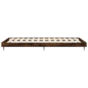 Rám postele bez matrace kouřový dub 100x200 cm kompozitní dřevo - obrázek 7