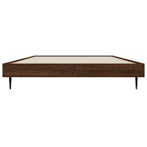 Rám postele bez matrace hnědý dub 100 x 200 cm kompozitní dřevo - obrázek 6