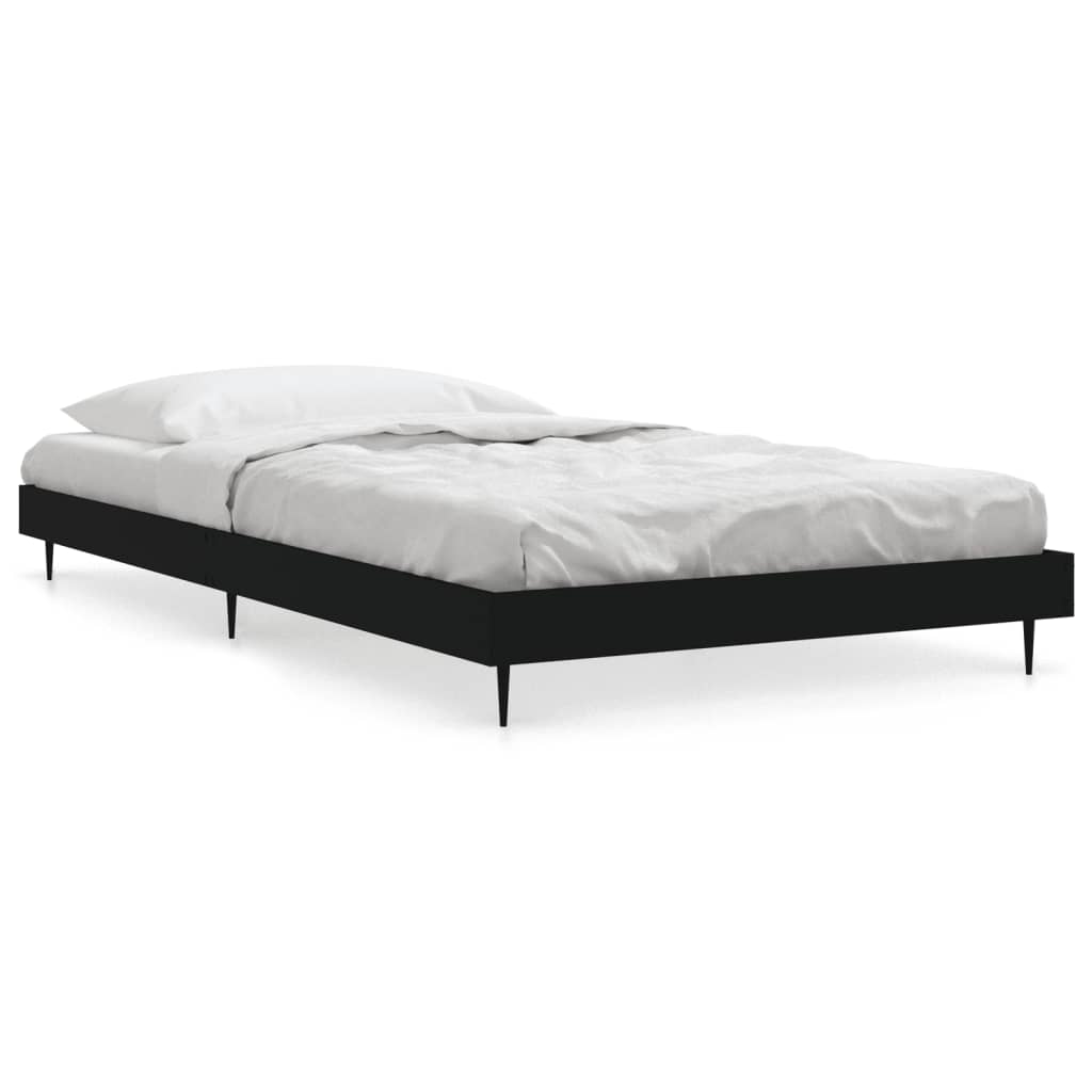 vidaXL Rám postele černý 90 x 200 cm kompozitní dřevo