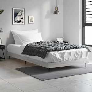 Posteljni okvir siva sonoma 90x200 cm inženirski les