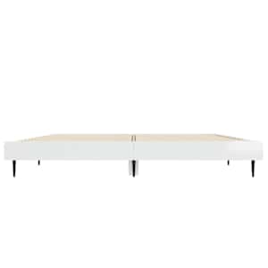 Rám postele bílý s vysokým leskem 140 x 190 cm kompozitní dřevo - obrázek 6