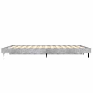 Rám postele betonově šedý 140 x 190 cm kompozitní dřevo - obrázek 7