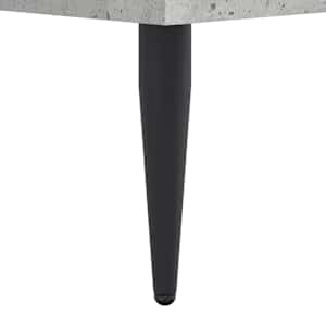 Rám postele betonově šedý 140 x 190 cm kompozitní dřevo - obrázek 8